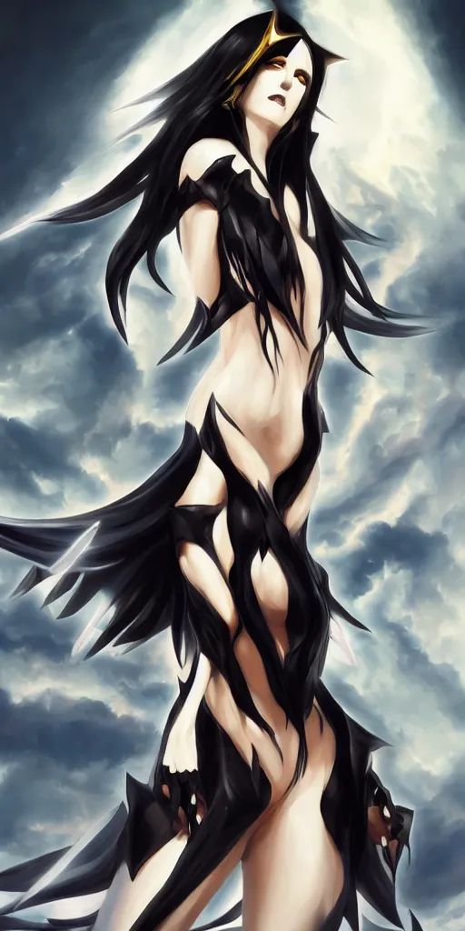 Albedo Overlord Anime, Albedo Overlord, black Hair, fictional Character,  hair png | PNGWing