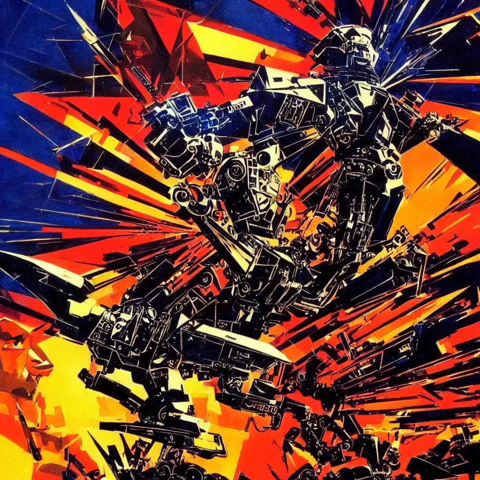 Image similar to robot eagle art by bob peak, dynamic lighting, cinematic, epic composition, masterpiece