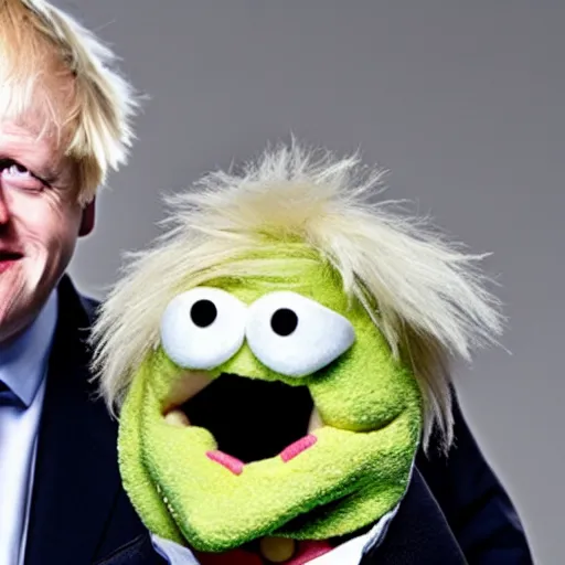 Image similar to boris johnson as a muppet