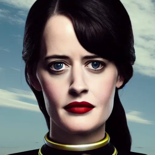 Image similar to a portrait of 3 0 year old eva green as a star fleet officer from star trek next generation, ultra rendered, extreme realism and detail, 8 k, highly detailed, realistic, completely framed, hyper realistic, colorful, direct lighting, 3 5 mm photo, photorealistic, sharp focus