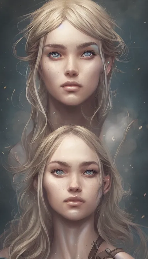 Image similar to character portrait by Magali Villeneuve and Steve Argyle,Livia Prima,fantasy art,beautiful,artstation,detailed,intricate details,masterpiece