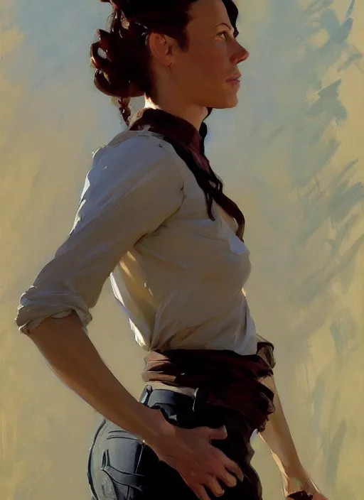 Image similar to portrait of alanis morissette instagram model jodhpurs greg manchess painting by sargent and leyendecker, studio ghibli, fantasy, medium shot, asymmetrical, intricate, elegant, matte painting, illustration, hearthstone, by greg rutkowski, by greg tocchini, by james gilleard, by joe fenton