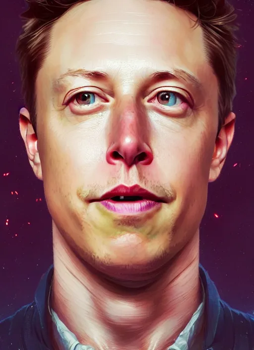 Image similar to Highly detailed portrait of Elon musk mixed with Mark zuckerberg and Tom Hiddleston, Stephen Bliss, unreal engine, fantasy art by Greg Rutkowski, Loish, Rhads, ferdinand knab, Makoto Shinkai and Lois van baarle, ilya kuvshinov, rossdraws, Tom Bagshaw, alphonse mucha, global illumination, radiant light, detailed and intricate environment