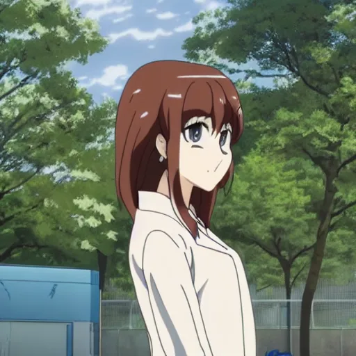 Image similar to still of clara oswald from makoto shinai anime