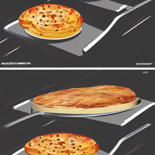 Prompt: a pan on an oven, the universe is fried on the pan, illustration, digital art, trending on artstation