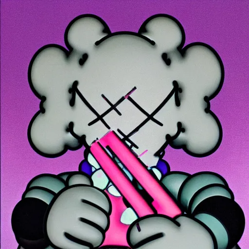 Image similar to beautiful kaws artwork w 6 4 0