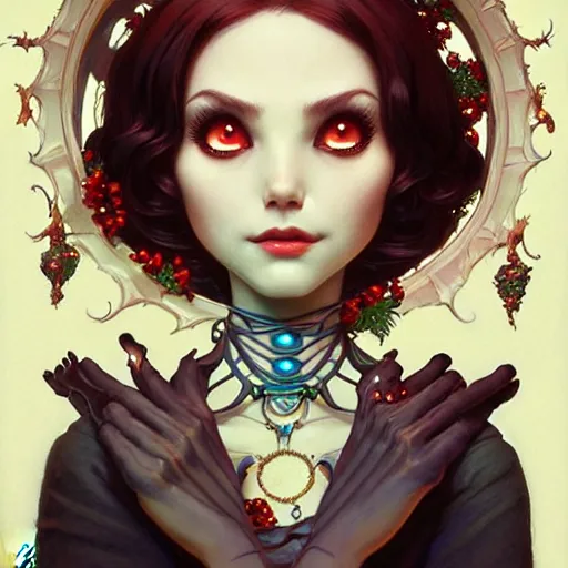 Image similar to sally, nightmare _ before _ christmas, intricate, elegant, highly detailed, my rendition, digital painting, artstation, concept art, smooth, sharp focus, illustration, art by artgerm and greg rutkowski and alphonse mucha and uang guangjian and gil elvgren and sachin teng, symmetry!!