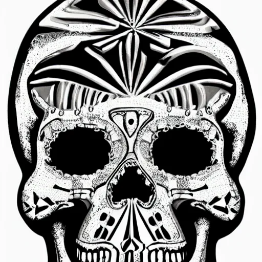 Image similar to 💎♦️skull, Art Deco