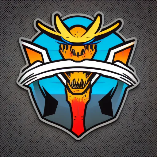 Image similar to in the style of max prentis and deathburger and laurie greasley a vector e-sports sticker logo of a dragon, highly detailed, colourful, 8k wallpaper