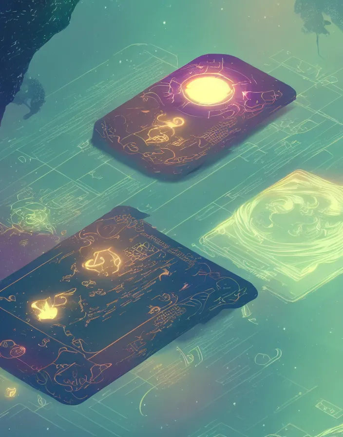 Image similar to beautiful render of user interface, tarot by victo ngai and andreas rocha and greg rutkowski, trending on artstation, unreal engine, 8 k hd wallpaperjpeg artifact, blur, artfact