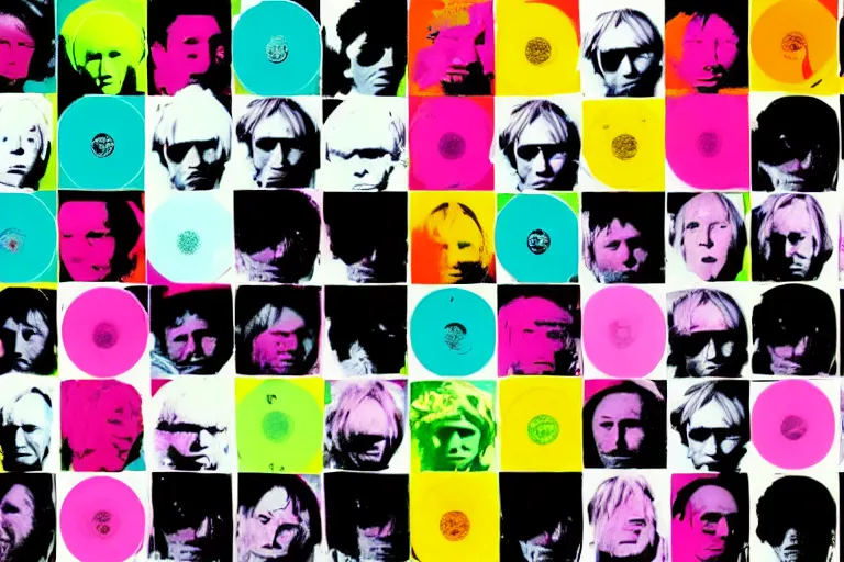 Image similar to new boards of canada album cover, in the style of andy warhol