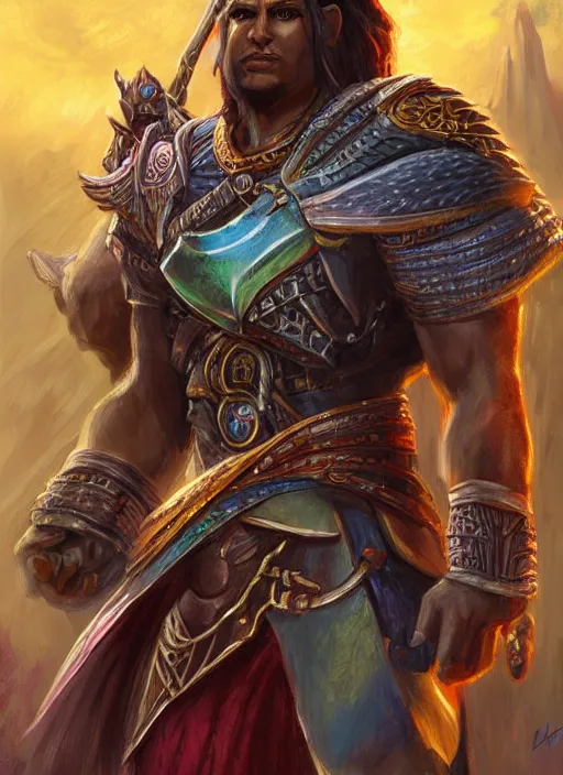 Image similar to horus ultra detailed fantasy, dndbeyond, bright, colourful, realistic, dnd character portrait, full body, pathfinder, pinterest, art by ralph horsley, dnd, rpg, lotr game design fanart by concept art, behance hd, artstation, deviantart, hdr render in unreal engine 5