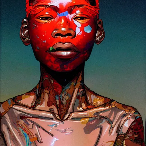 Image similar to citizen portrait soft light painted by james jean and katsuhiro otomo and erik jones, inspired by kenyan akira anime, smooth face feature, intricate oil painting, high detail illustration, sharp high detail, manga and anime 1 9 9 9