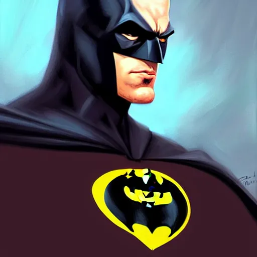 Prompt: Batman of the future portrait by Mandy Jurgens