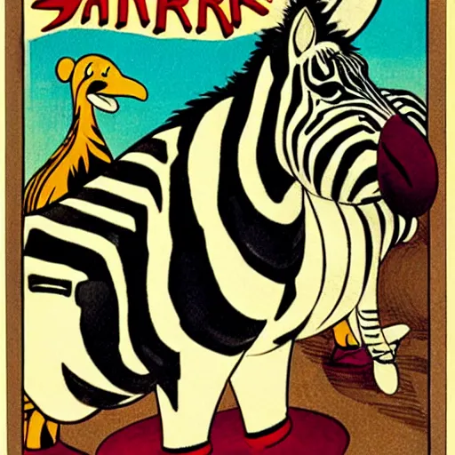 laughing zebra cartoon