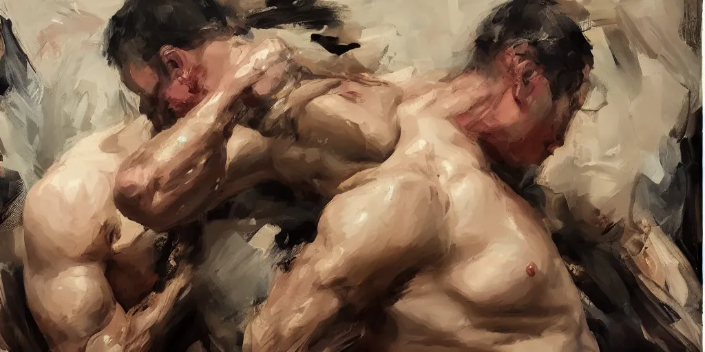 Image similar to highly detailed photography of a strong men hammering body parts, sharp focus, dramatic scene, dynamic lighting, elegant, harmony, masterpiece, by jenny saville, by ben aronson, by james jean, by craig mullins, by jeremy mann, by lucian freud, by kent williams, high quality