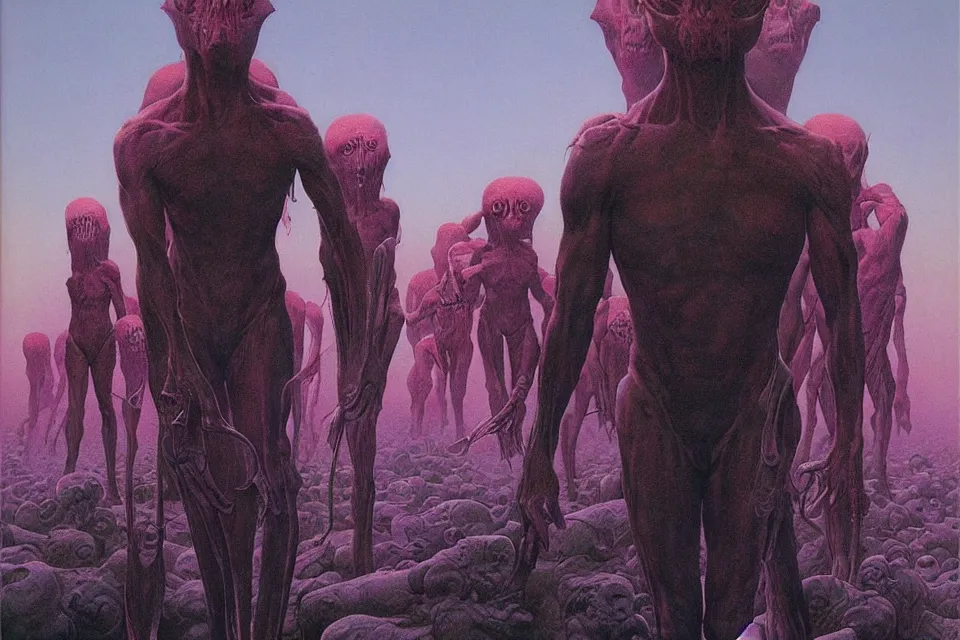 Prompt: worlds, wayne barlowe.