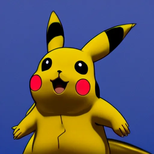 Prompt: a glassy pikachu