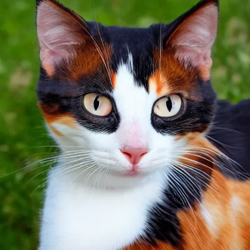 Image similar to a calico kitty front facing