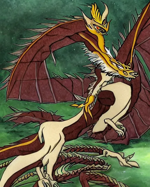 Image similar to haku as a dragon from spirit away