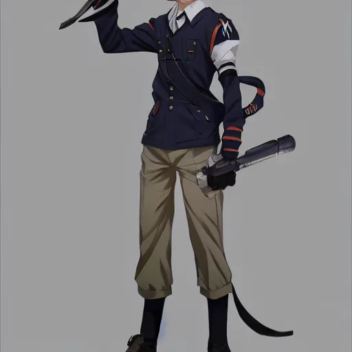 Prompt: anime fully body shot of a school boy dressed in uniform by stanley artgerm lau wlop rossdraws james jean andrei riabovitchev marc _ simonetti and sakimichan tranding on artstation