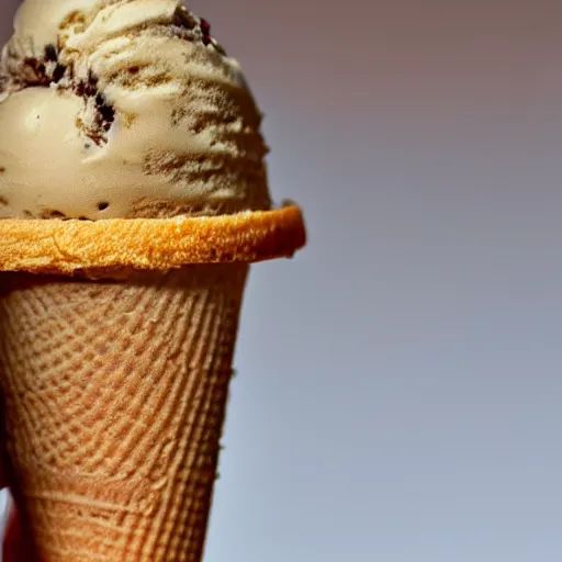 Image similar to a moldy ice cream cone