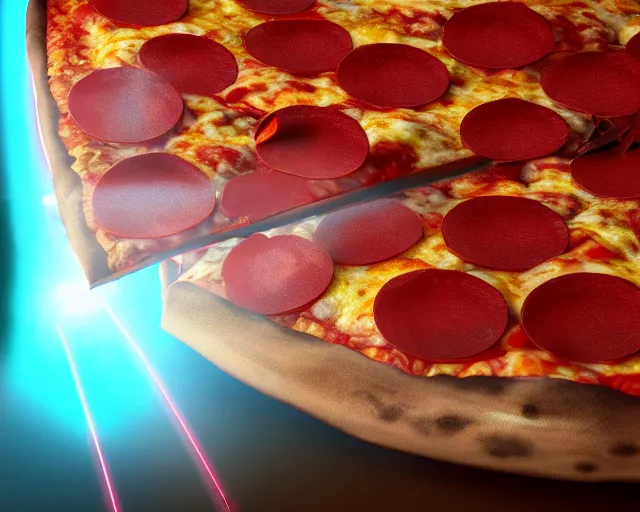 Prompt: a single slice of pizza spaceship in orbit over a single planet space starwars 3 d render starwars clonewars 4 k atmospheric cinematic shot octane render high definition