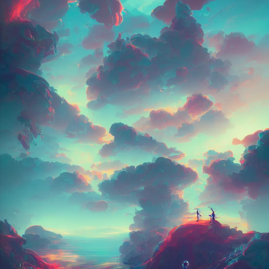 Prompt: a micro-service deployed to a datacenter, cloud, security, cyber, attack vector, trending on Artstation, painting by Jules Julien, Leslie David and Lisa Frank and Peter Mohrbacher and Alena Aenami and Dave LaChapelle muted colors with minimalism