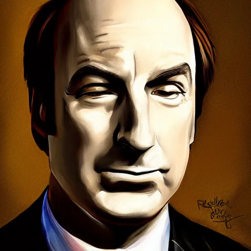 Image similar to a detailed portrait of bob odenkirk as saul goodman painted by raphael