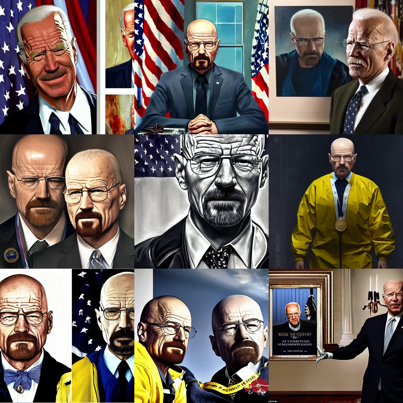 Walter White Is Awarded The Presidential Medal Of Stable Diffusion 