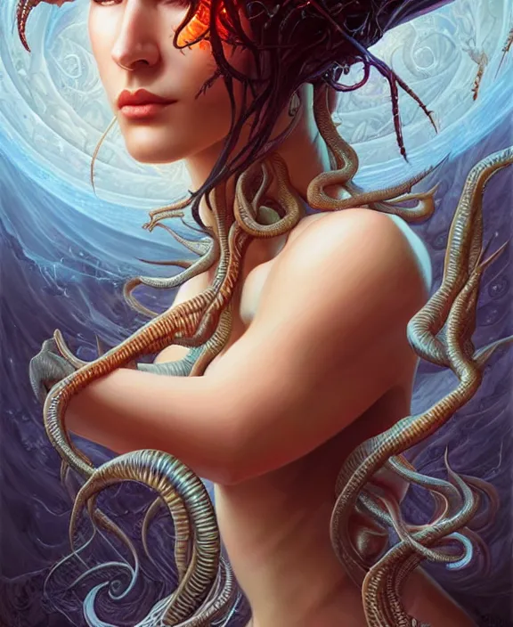 Prompt: eldritch horror, trending on artstation, portrait, digital art by artgerm and karol bak