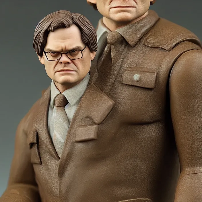 Image similar to Realistic abomination Dwight Schrute, imsorryjon, Dwight Schrute, figurine, detailed product photo