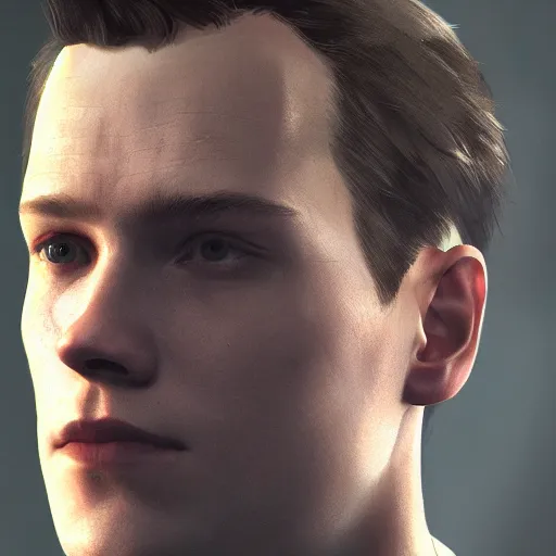 Prompt: portrait of connor from the game detroit:become human,digital art,ultra realistic,ultra detailed,art by greg rutkowski,dramatic,professional lighting