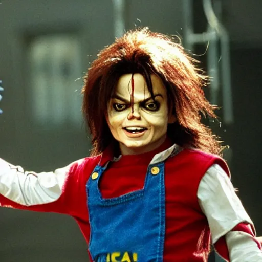 Prompt: Michael Jackson as Chucky