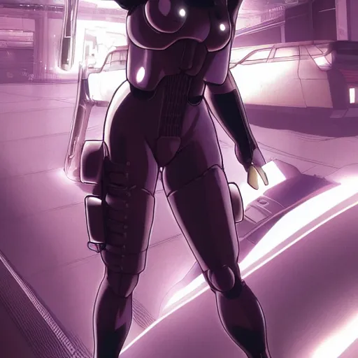 Image similar to motoko, ghost in the shell by shirow masamune