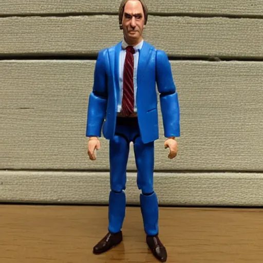 Image similar to kenner action figure of saul goodman