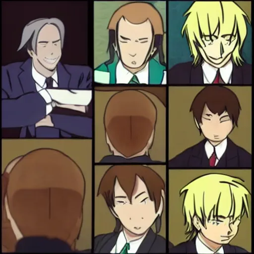 Image similar to saul goodman :: anime style