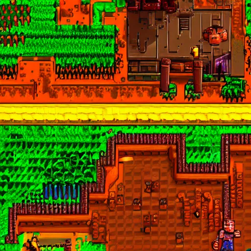 Image similar to doomguy in stardew valley