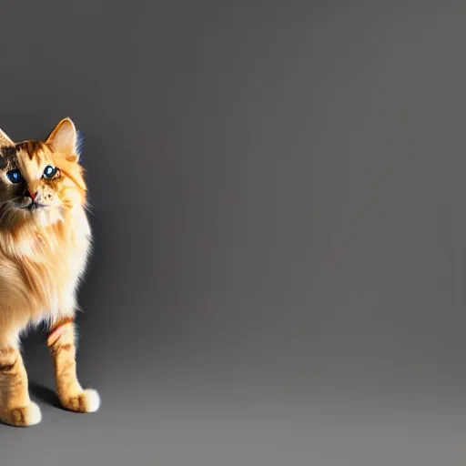 Image similar to a feline golden retriever - cat - hybrid, animal photography