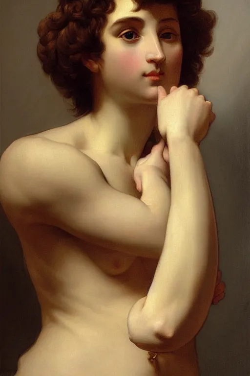 Prompt: gentelman, painting by jacques - louis david, andrea appiani, jean auguste dominique ingres, theodore gericault. rossetti bouguereau, detailed art, artstation