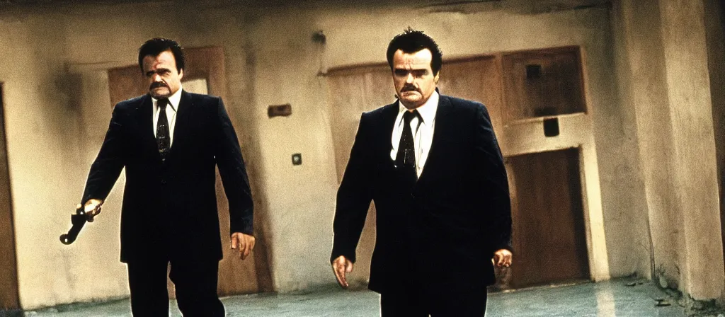 Image similar to lech wałęsa in reservoir dogs by quentin tarantino