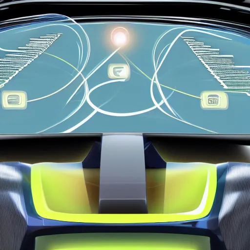 Prompt: futuristic sports car interface, digital, detailed