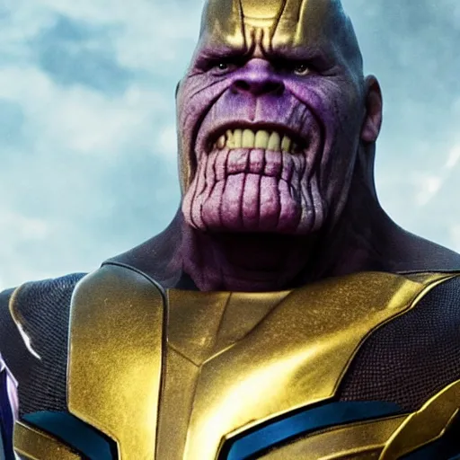 Image similar to william dafoe as thanos