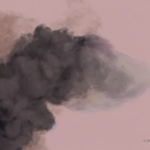 Image similar to smoke reminiscent of different color animals, smoke, parlor, cgsociety