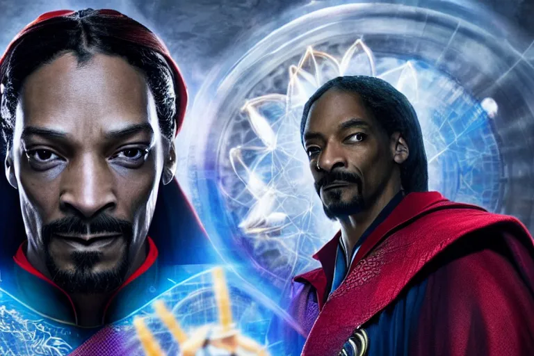 Image similar to film still of snoop dogg as doctor strange in doctor strange in the multiverse of madness, 4 k