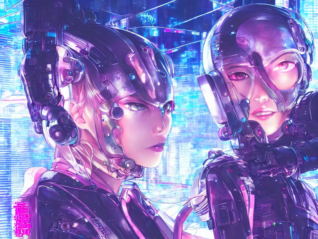 Prompt: portrait anime visual futuristic female cyber airforce, on cyberpunk neon light tokyo rooftop, ssci - fi and fantasy, intricate and very beautiful, human structure, concept art and kyoto studio, sharp focus, anime fantasy illustration by rossdraws and magali villeneuve and liya nikorov and luxearte, frostine engine