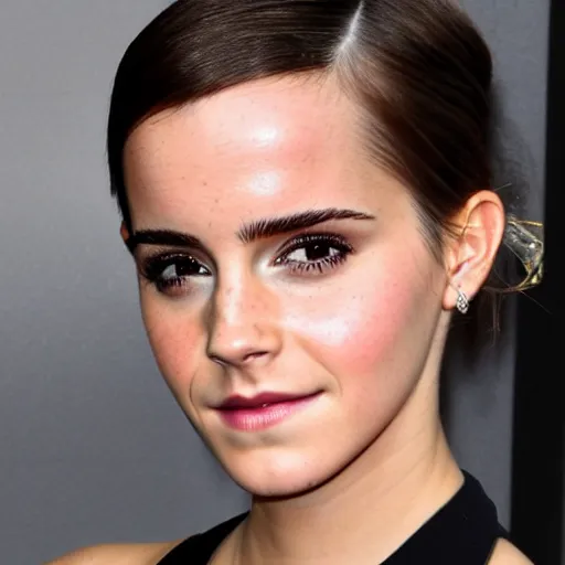 Image similar to an emma watson and kim kardashian hybrid