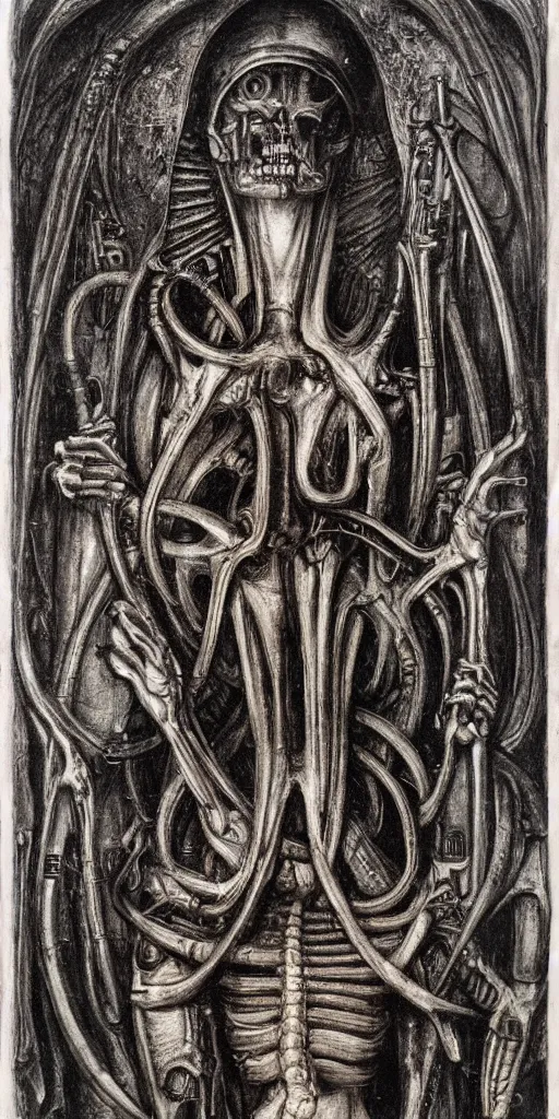 Image similar to st. peter, h. r. giger