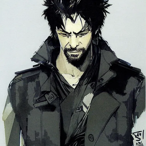 Image similar to male portrait by yoji shinkawa