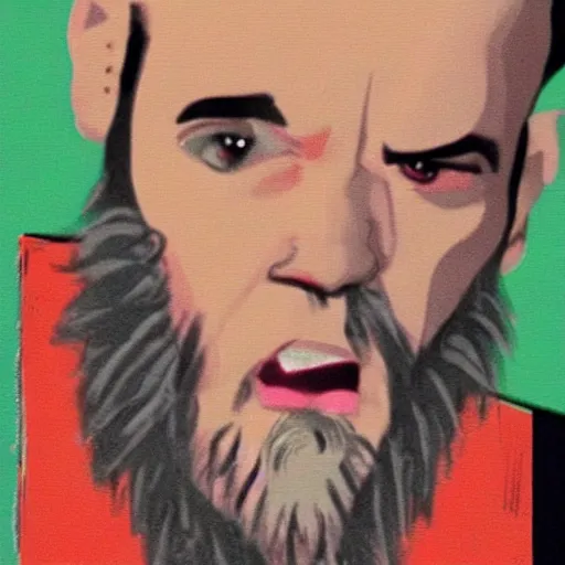 Prompt: cartoon michael stipe